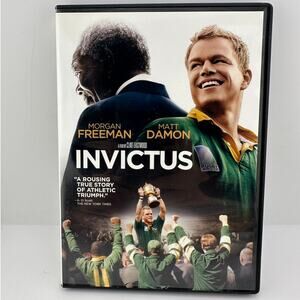 Invictus DVD 2009 Morgan Freeman Matt Damon Clint Eastwood Rugby Drama